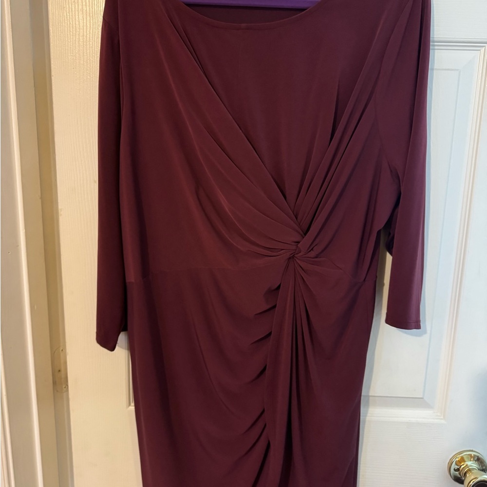 ***Pre-Loved*** Lane Bryant Burgundy Women's Tunic Blouse